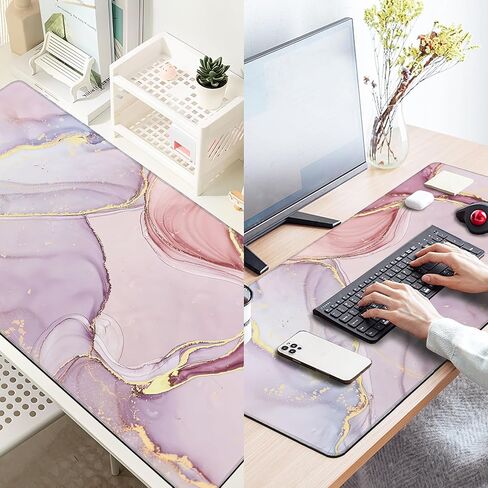Art Colorful Florals Extended Large Mouse Pad,Large Gaming Mouse Pad,Extended Big Desk Mat Keyboard Pad,Waterproof Non-Slip Desk Mat for Home Office and Gaming 35.4x15.7 Inch in Kuwait
