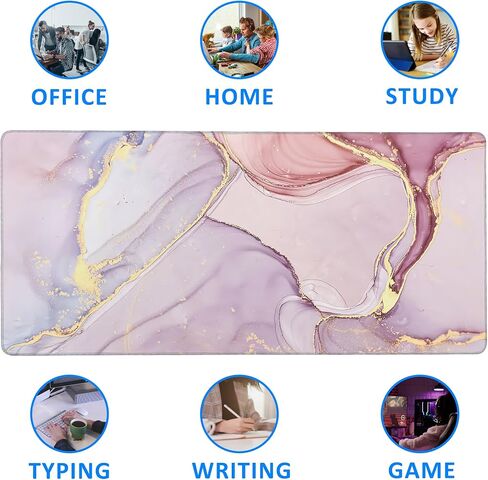 Art Colorful Florals Extended Large Mouse Pad,Large Gaming Mouse Pad,Extended Big Desk Mat Keyboard Pad,Waterproof Non-Slip Desk Mat for Home Office and Gaming 35.4x15.7 Inch in Kuwait