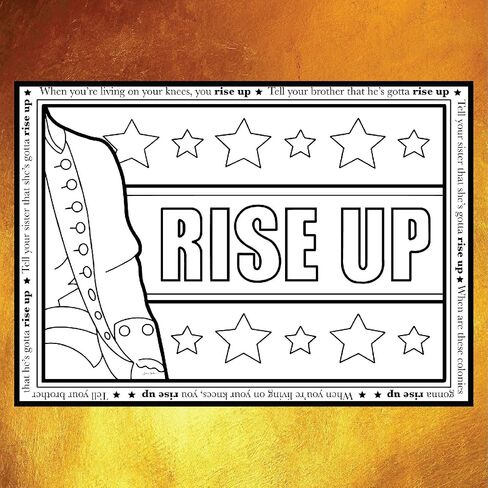 Coloring Broadway - Hamilton Inspired Coloring Pages (Set of 4), Rise Up Collection, Hamilton Musical Merchandise, Printed on Matte Card Stock (8 1/2" x 11"), Ideal Gift for Broadway Theater Lover in Kuwait