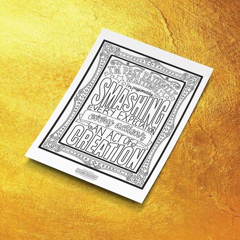 Coloring Broadway - Hamilton Inspired Coloring Pages (Set of 4), Rise Up Collection, Hamilton Musical Merchandise, Printed on Matte Card Stock (8 1/2" x 11"), Ideal Gift for Broadway Theater Lover in Kuwait