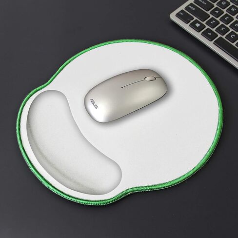 Meffort Inc Mouse Pad with Wrist Rest Support & Stitched Edges, Durable Ergonomic Gaming Mousepad - Black with Red Edges in Saudi Arabia