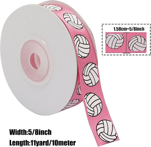 Blue Satin Volleyball Ribbon 5/8 بوصة × 10 متر ، والاستخدام لأقواس شعر الفريق ، ولف الهدايا ، والرسائل الرياضية ، وديكور الحفلات ، وإكليل الزهور ، وجميع الصياغة والخياطة in Kuwait