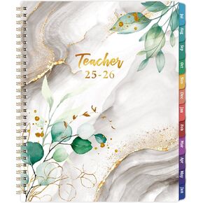 Teacher Planner 2025-2026 - Academic Lesson Planner 2025-2026, July 2025 - June 2026, 9.7'' x 7.7'', Lesson Plan Book, Weekly & Monthly Calendar with Quotes