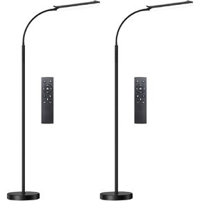 Floor Lamp, 18W 1800LM Super Bright LED Floor Lamp with Remote & Works with Smart Plug, Dimmable Timing Eye Caring Reading Lamps Floor Standing for Living Room Bedroom Office