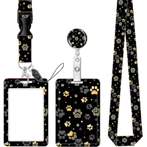 Badge Reels Retractable with Carabiner Reel Clip, ID Name Tag Work Badge Holder Belt Ferrule, Identity ID Badge Holder Cover Case for Office Work Nurse Teacher Student Gifts(Cute Colorful Cats) in Kuwait