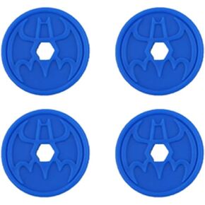 Replacement Parts for Fisher-Price Imaginext Inspired by DC Super Friends RC Transforming Batbot Playset BFT56 - Replacement 4 Blue Projectile Discs