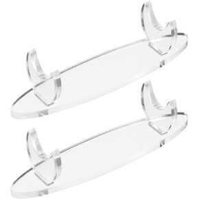 Patikil Acrylic Pen Holder Display Stand ، 2pcs Desk Pencil Organizer Paintbrush Drying Makeup Brush Display For Office Home Store ، Clear