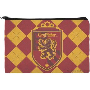 Harry Potter Gryffindor Plaid Sigil Pencil Pen Organizer Zipper Pouch Case
