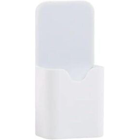White Plastic, Magnetic Pen Holder, Erase Marker Storage Box, Pencil Cup for Home, Office, Classroom, Whiteboard, Fridge, Locker Organizer