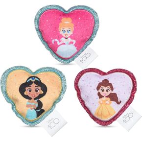 3 Piece Princess Cat Toys with Catnip and Crinkle, 4in | Shimmery, Crinkly Disney Cat Toys | Catnip Plush Toys for Cats Inspired by Disney Princess Characters