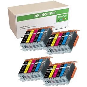 Inkjetcorner Compatible Ink Cartridges Replacement for PGI-250XL CLI-251XL PGI 250 XL CLI 251 XL for use with iP8720 MG7520 MG7120 MG6320 with Gray (24-Pack)