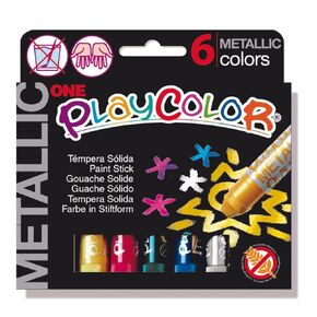 Jack Richeson 2610321 Easy-to-Use Standard Solid Tempera Paint Stick Set, Assorted Metallic