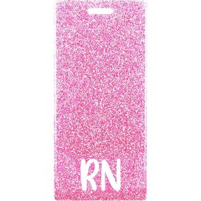 Plifal RN Badge Buddy Card Nurse Nursing Accessories Glitter Vertical Badge Identification Tags