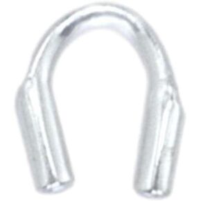 Beadalon Wire Guardian/Thread Protectors 0.022" Silver Color (144)