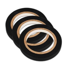SBLABELS Cosco Creative Start 3 Pack Black Art Tape / 3 Black Tape Rolls/Black Gloss 1/4" x 27' Self-Adhesive Tape Rolls