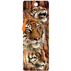 Bookmark - Tiger Stripes from Deluxebase. A Tiger Book Marker with lenticular 3D Artwork Licensed from Renowned Artist Steven Michael Gardner