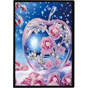 DCIDBEI Diamond Painting Notebooks Apple A5 Blank Painting by Numbers Diary Book Art Diamond Painting Sketchbook Notebook Diamond Art Notebooks Journals Birthday for Leisure 50 Sheets