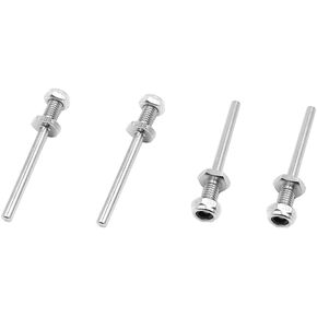 4pcs RC Airplane Axles Axles Steal Smaft with Nut 4mm Dia Landing Dev Drive Roving for RC Airplane طائرة مروحية DIY أجزاء لعبة (M5x3x25mm)