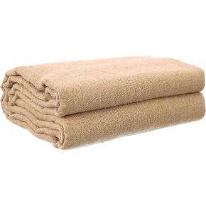 CleverDelights 60" Burlap Fabric - 10 Yards - Tight Weave Natural Jute Burlap Fabric - 60 Inch
