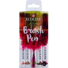 Ecoline Talens 5 brush pens Autumn