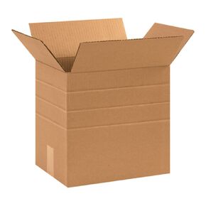 Aviditi MD12912 Multi-Depth Corrugated Cardboard Box 12 1/4" L x 9 1/4" W x 12" H, Kraft, for Shipping, Packing and Moving (Pack of 25)