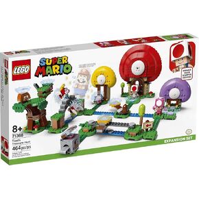 LEGO Super Mario Toad's Treasure Hunt Expansion Set 71368 Building Kit; Toy for Kids to Boost Their Super Mario Adventures with Mario Starter Course (71360) Playset (464 Pieces)