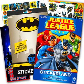 DC Comics Justice League Stickers Ultimate Set ~ Over 350 Stickers Featuring Batman, Wonder Woman, Superman, Flash and More (Justice League Party Favors)