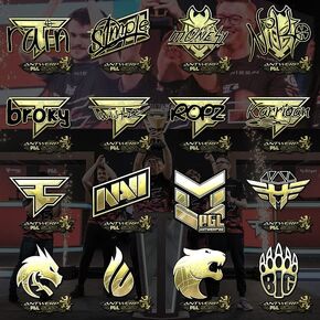 2022 Rio Major, 2021 Antwerp csgo Print Set Peripheral Stickers, Titan Holographic Stickers (2014 Cato Series 1 Set of 16 Sheets)
