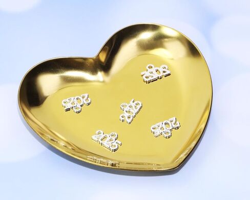 Shapenty Mini 2025 Charms Metal Year Signet 2025 DIY Pendant Charm Accessory Bulk for Bracelet Necklace Earring Keychain Craft Jewelry Making Christmas Graduation Party Decor, 40PCS in Saudi Arabia