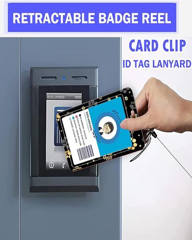 Badge Reels Retractable with Carabiner Reel Clip, ID Name Tag Work Badge Holder Belt Ferrule, Identity ID Badge Holder Cover Case for Office Work Nurse Teacher Student Gifts(Cute Colorful Cats) in Kuwait