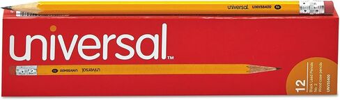 Universal UNV55400 HB #2 Woodcase Pencil - Black Lead/Yellow Barrel (1-Dozen) in Saudi Arabia