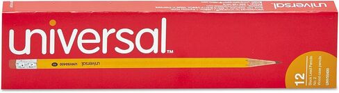 Universal UNV55400 HB #2 Woodcase Pencil - Black Lead/Yellow Barrel (1-Dozen) in Saudi Arabia