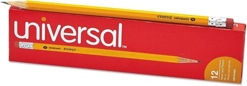 Universal UNV55400 HB #2 Woodcase Pencil - Black Lead/Yellow Barrel (1-Dozen) in Saudi Arabia
