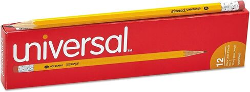 Universal UNV55400 HB #2 Woodcase Pencil - Black Lead/Yellow Barrel (1-Dozen) in Saudi Arabia