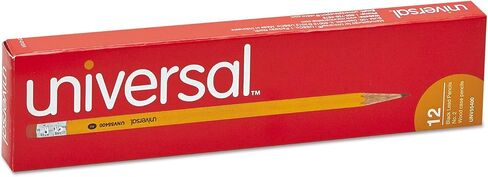 Universal UNV55400 HB #2 Woodcase Pencil - Black Lead/Yellow Barrel (1-Dozen) in Saudi Arabia