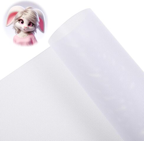 Eye Mesh for Therian Mask Plastic Mesh Canvas Sheet 39x11.8in Waterproof Printable Mesh for Furries Mask Eyes 0.2mm Thick Fursuit Eye Mesh for Cosplay Props Fursuits Decor Craft Hole 0.5mm (White) in Saudi Arabia