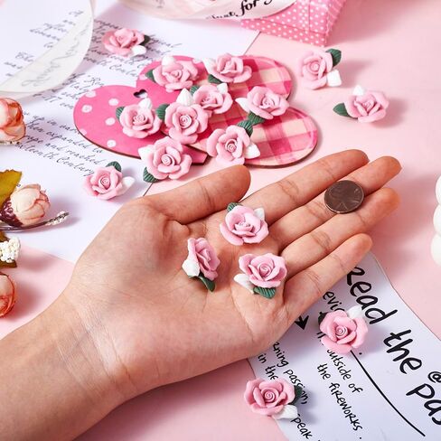 Beadthoven 50pcs 18mm Enamel Daisy Flower Cabochons No Hole Golden Metal Floral Blossom Cameo Cabochon Charm Beads for DIY Jewelry Making Supplies in Saudi Arabia