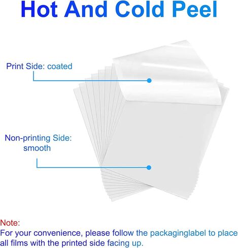 A4 DTF Transfer Film, Double Sided DTF Sheets Film 8.3"x11.7", Matte DTF Paper for White and Dark Fabric T Shirts, DTF Transfer Paper Compatible with DTF Inkjet Printers(A4-35 Sheets) in Saudi Arabia