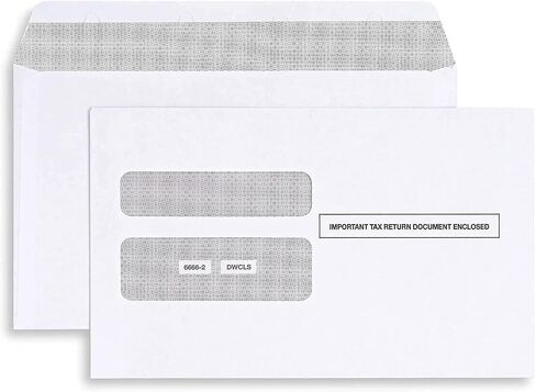W2 Tax Forms 2025 IRS-Compatible 4 Part W2 Forms for 10 Employees - Compatible with Quickbooks Software & Laser, Inkjet Printers - 3 W3 Forms incuded, and 10 Self-Sealing Envelopes in Saudi Arabia