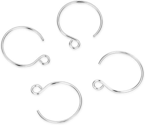 100pcs Adabele 316 Grade Surgical Stainless Steel Hypoallergenic 15mm Round Hoop Earring Hooks Ear Wire (Wire 0.7mm/21 Gauge) for DIY Earrings Jewelry Making SEF8-1 in Kuwait