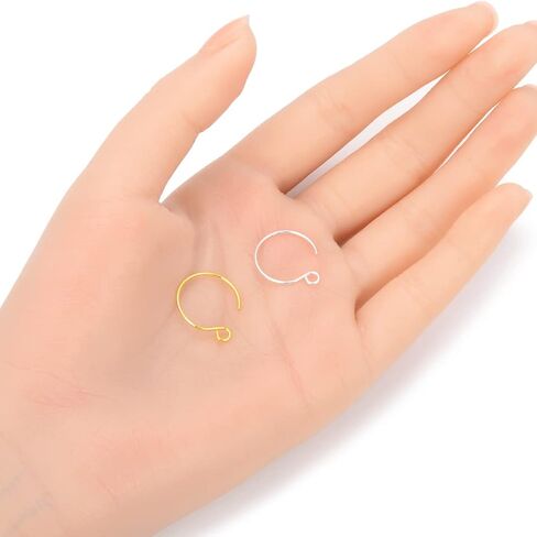 100pcs Adabele 316 Grade Surgical Stainless Steel Hypoallergenic 15mm Round Hoop Earring Hooks Ear Wire (Wire 0.7mm/21 Gauge) for DIY Earrings Jewelry Making SEF8-1 in Kuwait