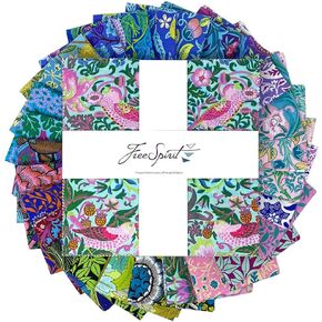 Kaffe Fassett x The Original Morris & Co. 10" Squares 42 10-inch Squares Layer Cake FreeSpirit