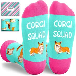 Zmart Funny Corgi Socks for Women - Corgi Gifts for Dog Mom, Dog Lovers Christmas Gifts