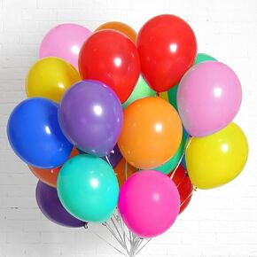 200pcs Rainbow Balloons Bulk, 5 Inch Small Latex Balloons Assorted Colors for Birthday Baby Shower Wedding Party Decorations