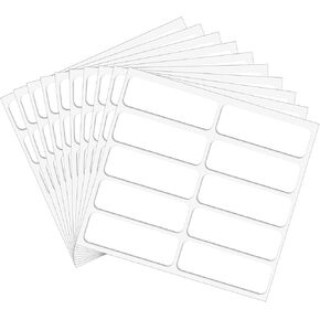 100 Pcs No-Iron Labels for Clothes Washable, Self-Adhesive Personalized Name Labels 1.8" x 0.6" Clothing Labels for School Kids Daycare Nursing Homes Camp Laundry Shop Washer & Dryer Safe