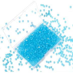 1000pcs Crystal Glass Beads 4mm Bulk Faceted Bicone Spacer Beads for DIY Jewelry Making
