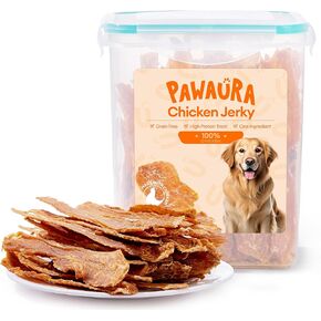 Chicken & Duck Jerky Dog Treats - Natural Dog Treats, 17.6 oz Sealed Box, 12-Hour Slow-Dried for Maximum Flavor and Nutrients, Preservative-Free, Perfect for Training & Healthy Snacking