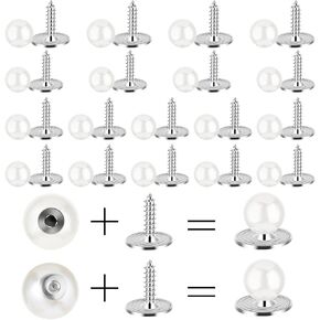 20 مجموعات أزرار اللؤلؤ الأزرار بروش لؤلؤة دبابيس لؤلؤة للملابس لا خياطة أزرار تستر لأعيد إزالة دبابيس أمان لؤلؤة قابلة لإعادة الاستخدام للنساء الفتيات قميص معطف سفن شال ، صغيرة ، أبيض in Kuwait