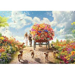 Buffalo Games - Angelo Bonito - Wildflower Harvest - 500 Piece Jigsaw Puzzle for Adults -Challenging Puzzle Perfect for Game Nights - Finished Size is 21.25 x 15.00