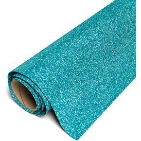 Siser Glitter HTV 12"x3ft Roll (Mermaid Blue) Iron on Heat Transfer Vinyl